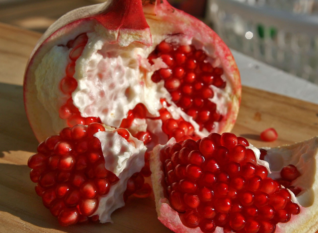 Open pomegranate